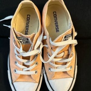 Converse Light Orange Canvas Sneakers